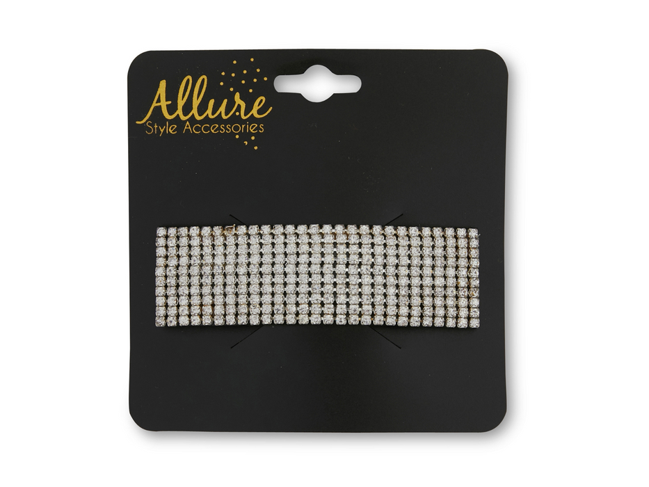 Allure Rhinestone Snap Barrette