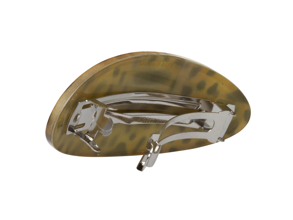 Allure Concave Oval Animal Print Barrette