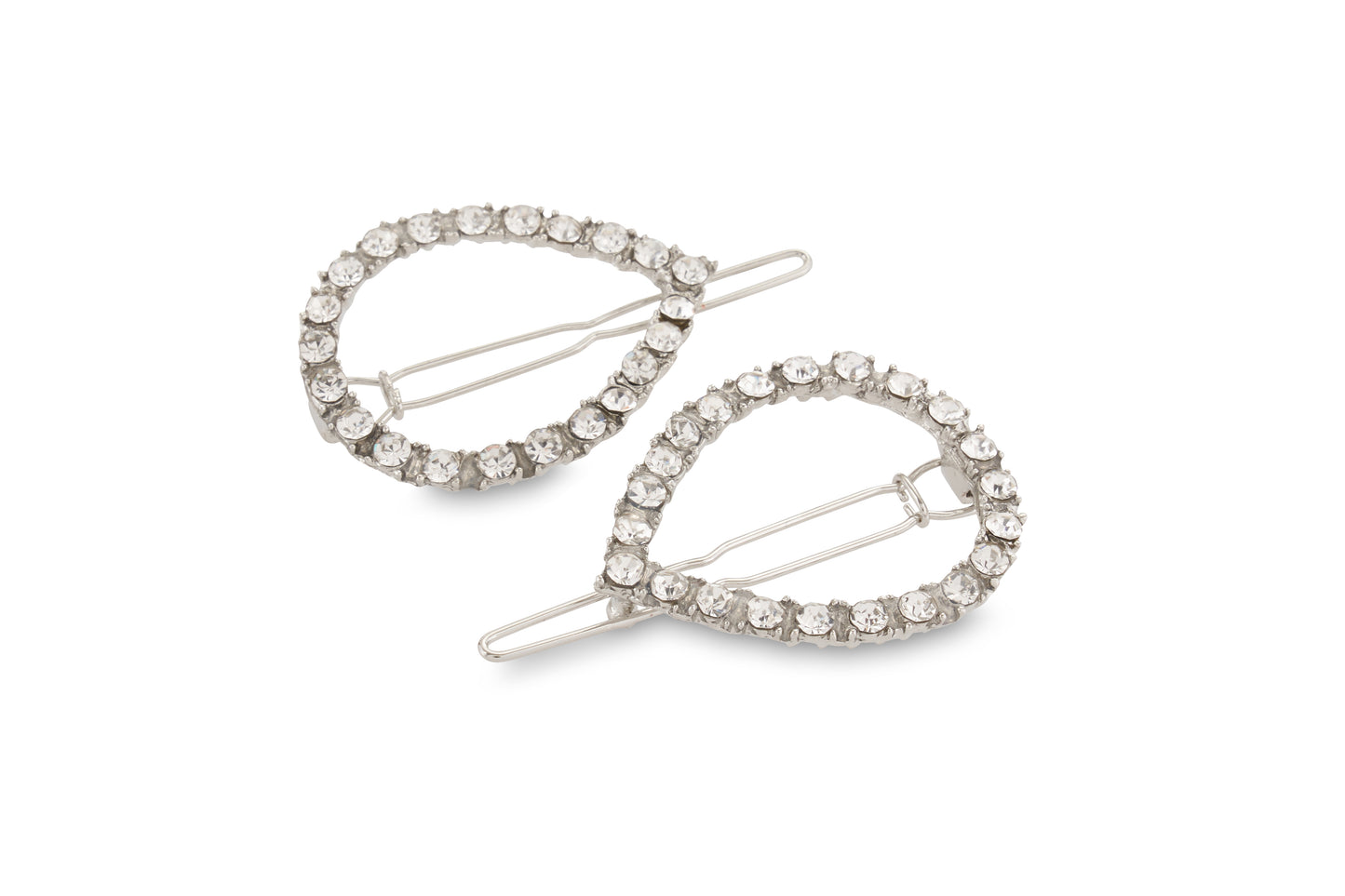 Allure Tige Boule Rhinestone Barrettes, 3-Pack