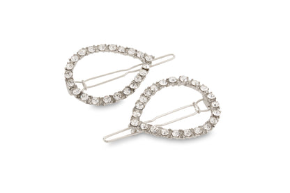 Allure Tige Boule Rhinestone Barrettes, 3-Pack