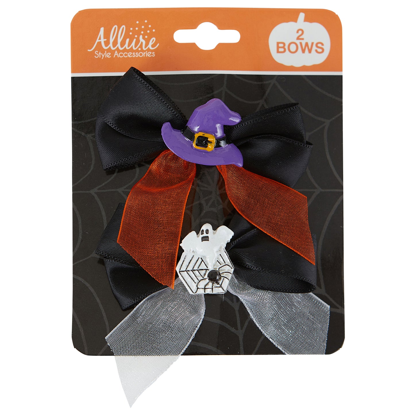 Allure Halloween Bows - Witch Hat & Spider Ghost