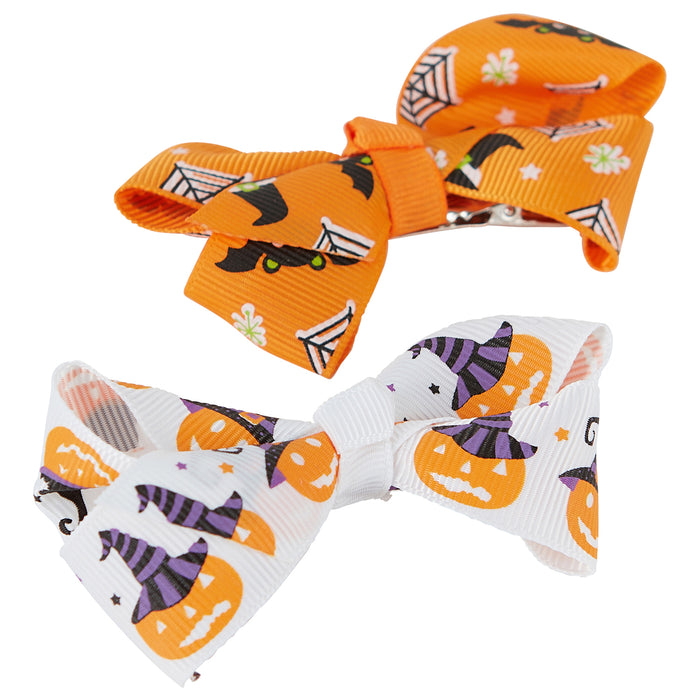 Allure Halloween Bows - Orange & White