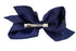 French Toast Large Bow Barrette Silver