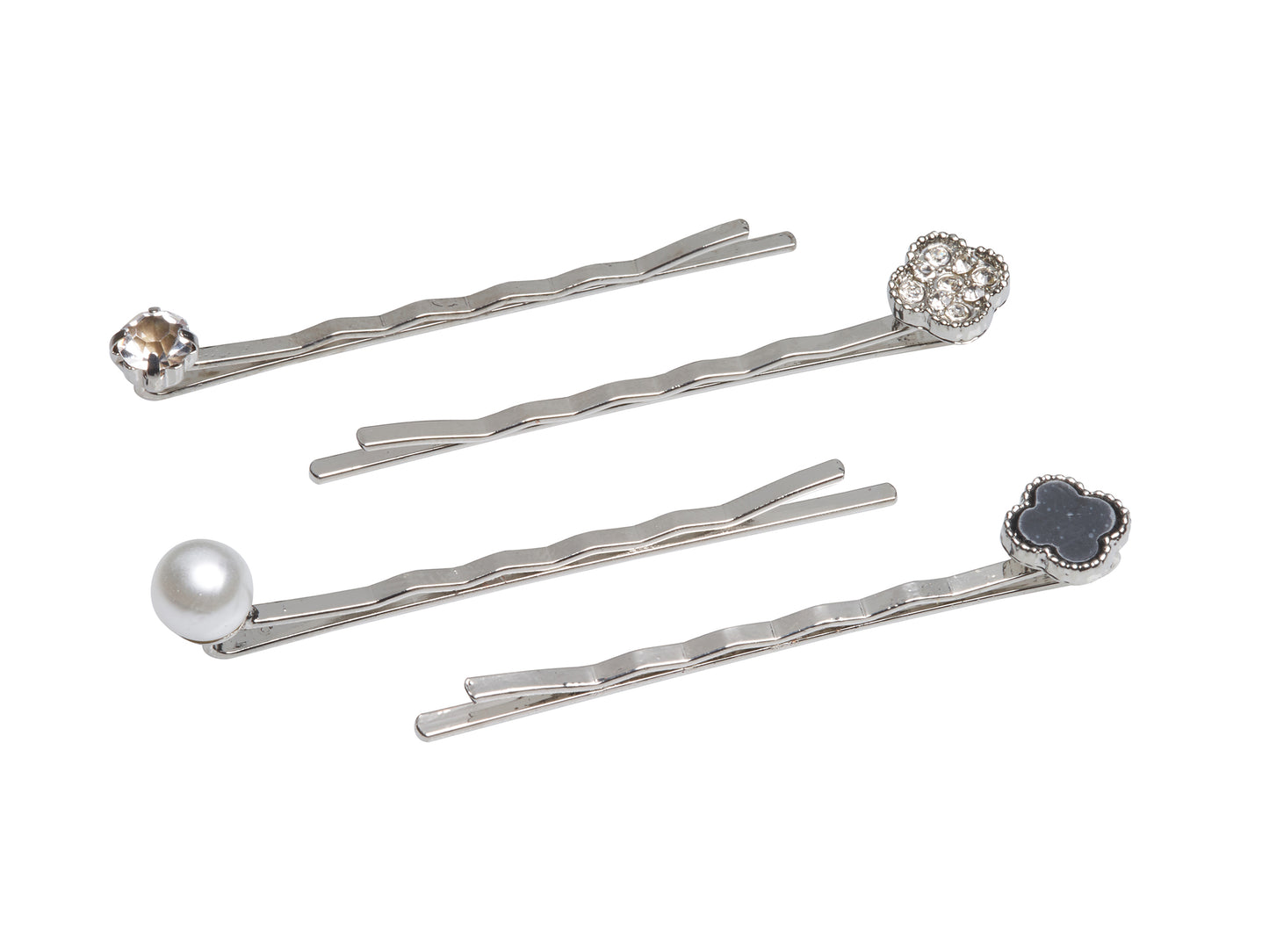 Allure Rhinestone Bobby Pins, Set of 3, 3-Pack