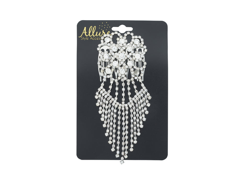 Allure Dangle Rhinestone Side Comb