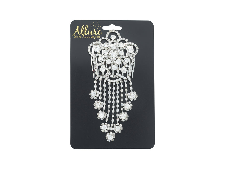 Allure Dangle Rhinestone Side Comb