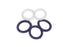 French Toast Large Coil Ponytail, 5 Pack