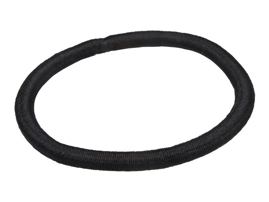 Allure Metal Free Black Ponytail Holders, Thick, Set of 12, 12-Pack