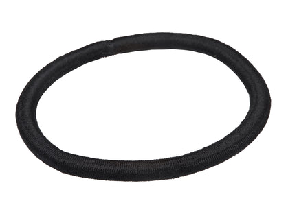 Allure Metal Free Black Ponytail Holders, Thick, 12-Pack