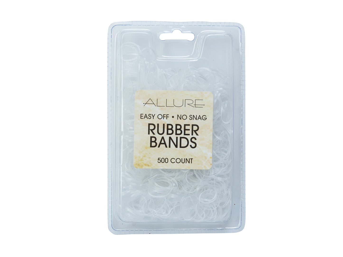 Allure Snag Free Clear Rubber Bands