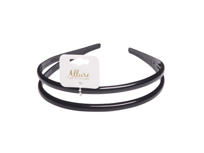 Allure Double Row Headband, 3-Pack