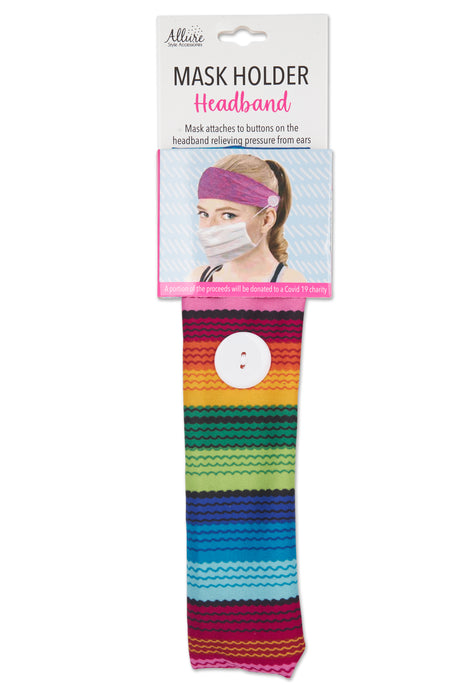 Nylon Headband with Buttons