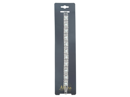 Allure Rhinestone & Faux Pearl Stretch Headband, 3-Pack