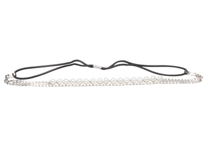 Allure Rhinestone & Faux Pearl Stretch Headband, 3-Pack