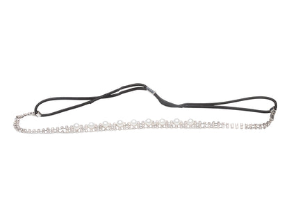 Allure Rhinestone & Faux Pearl Stretch Headband, 3-Pack