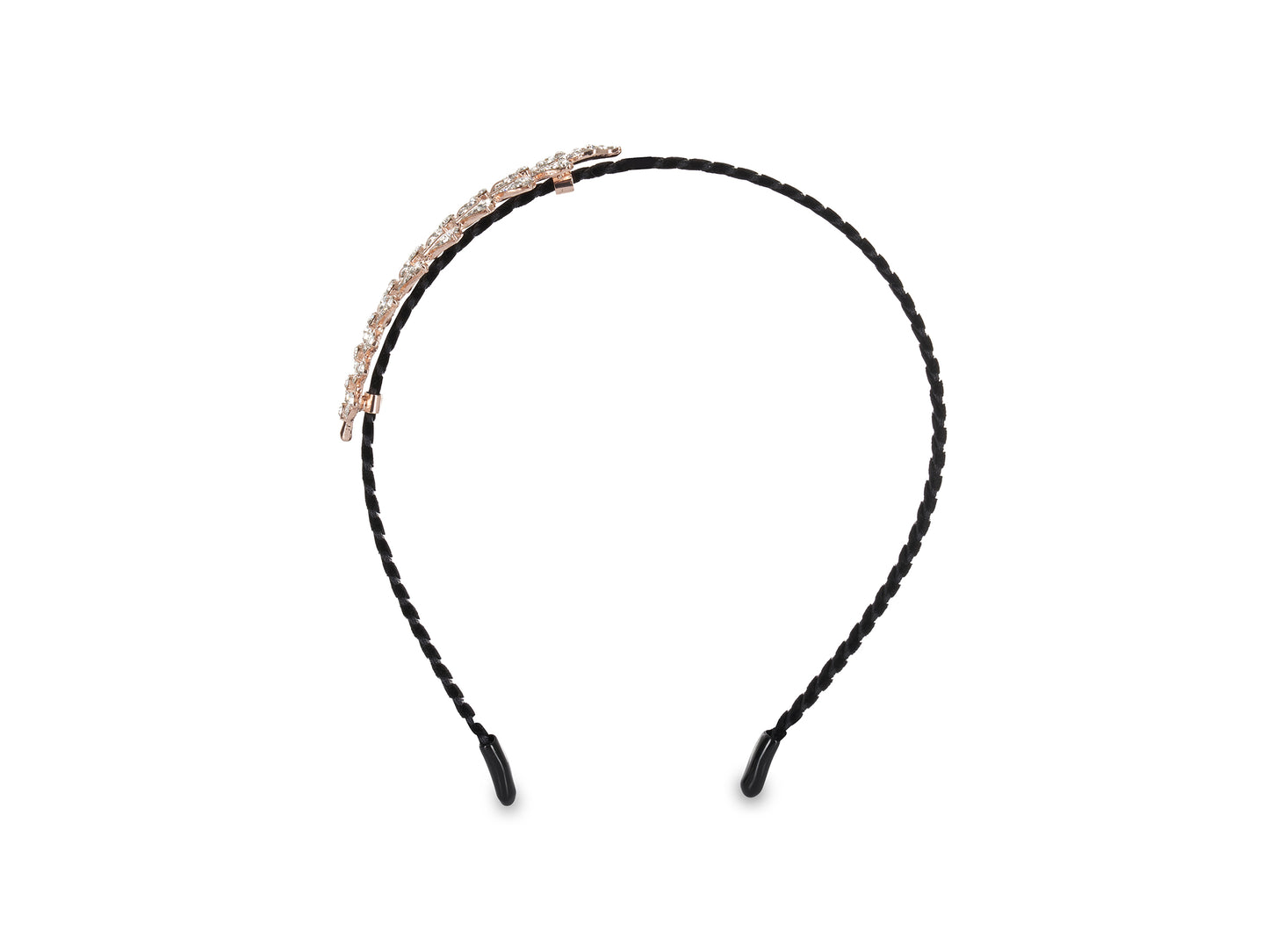 Allure Rhinestone Leaf Headband