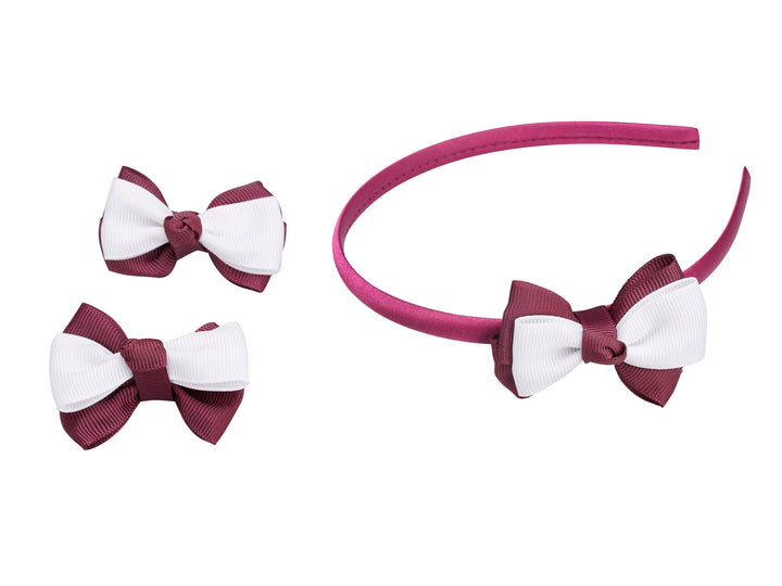 French Toast Headband & Bow Set, 3 Pack