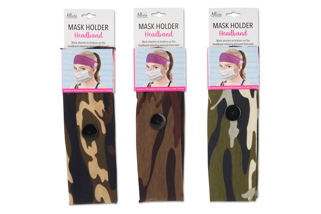 Camo Headbands with Buttons