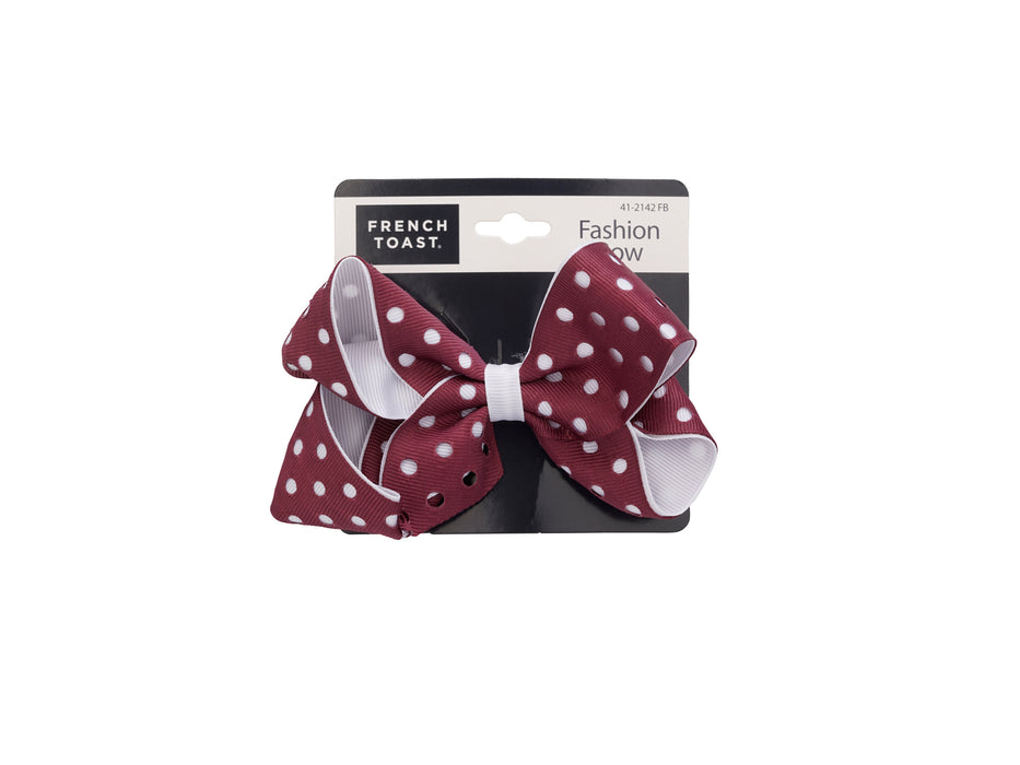 French Toast Two Tone Bow Barrette