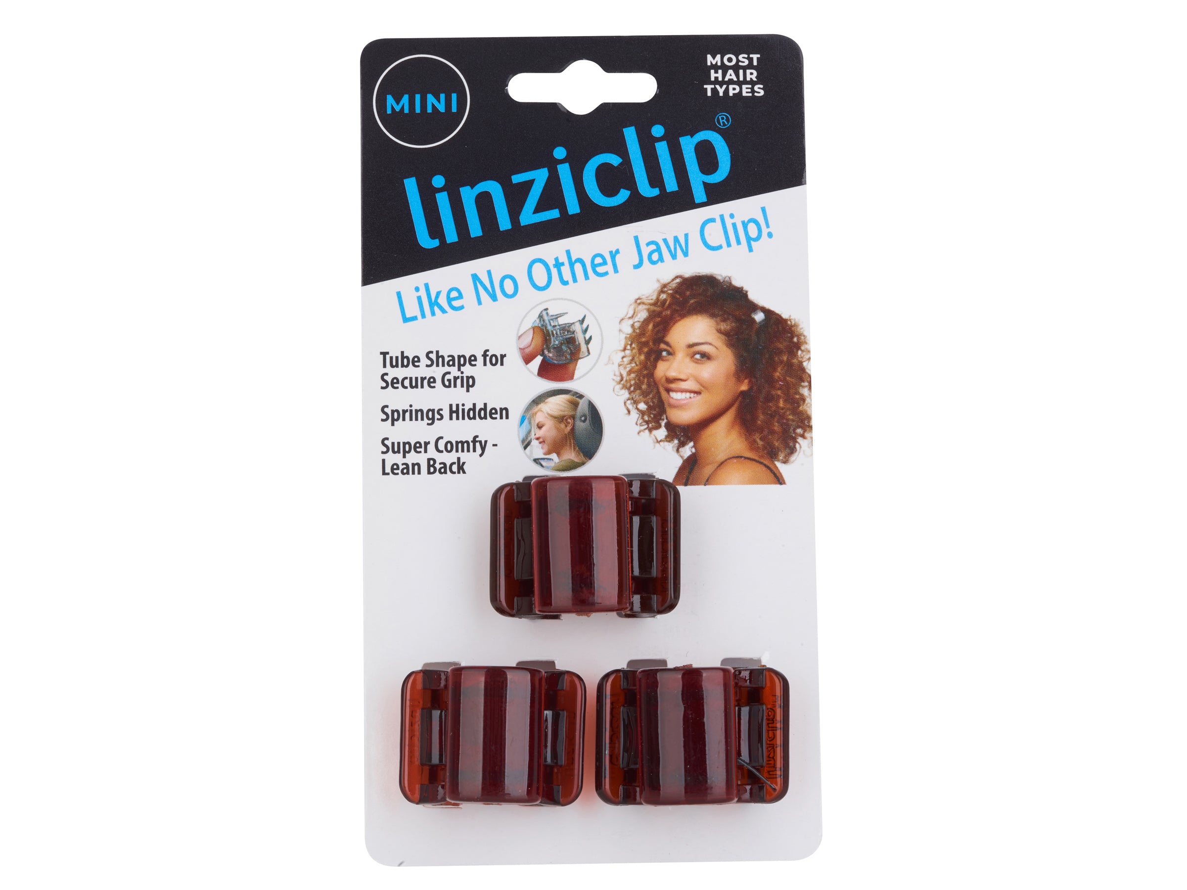 Linziclip Mini 3 Pack - Tortoise Shell Gloss