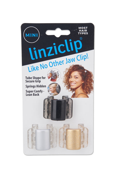 Linziclip Mini 3 Pack - Black, Gold & Silver