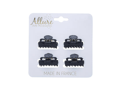 Allure Mini Jaw Clips, 3-Pack
