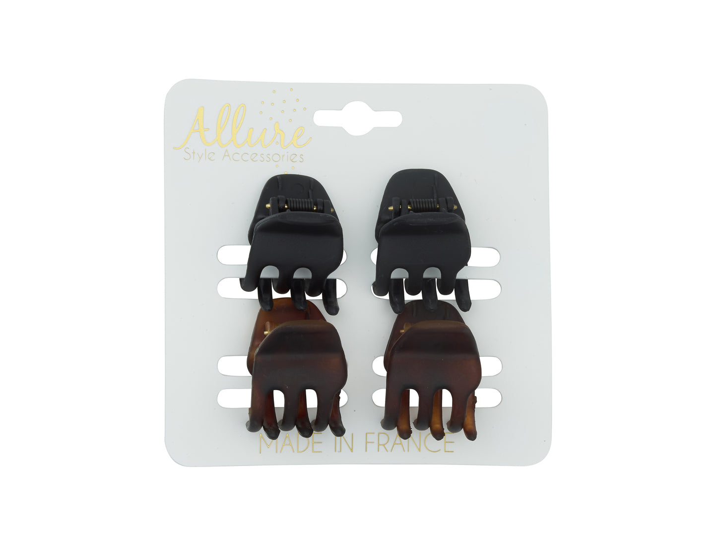 Allure Mini Jaw Clip, Set of 4, 3-Pack