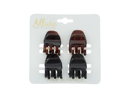 Allure Mini Jaw Clip, Set of 4, 3-Pack