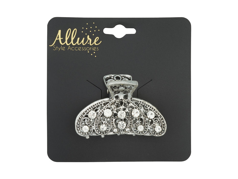 Allure Metal & Rhinestone Medium Jaw Clip