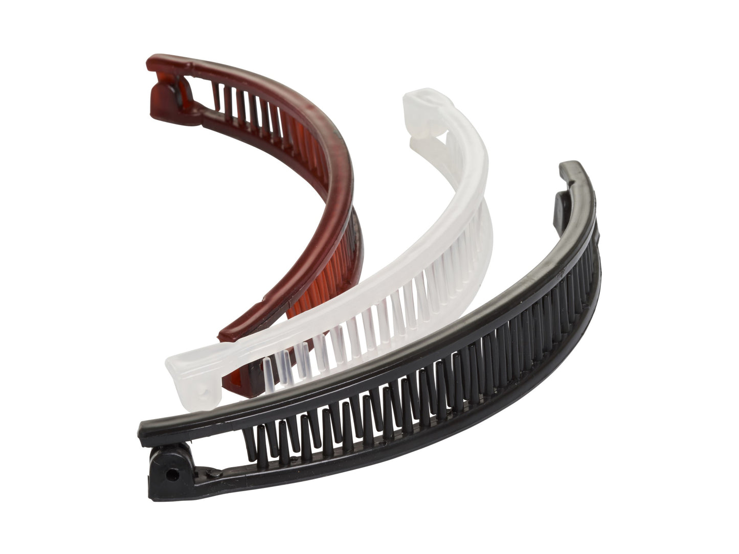 Allure Style Accessories Banana Combs, 3 Styles - 3 Pack