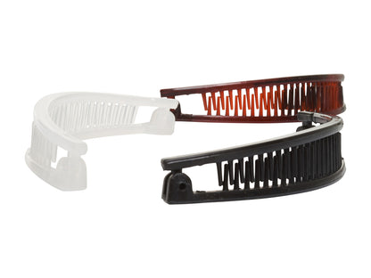 Allure Style Accessories Banana Combs, 3 Styles - 3 Pack