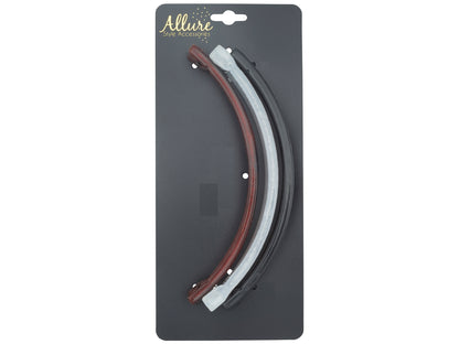 Allure Style Accessories Banana Combs, 3 Styles - 3 Pack