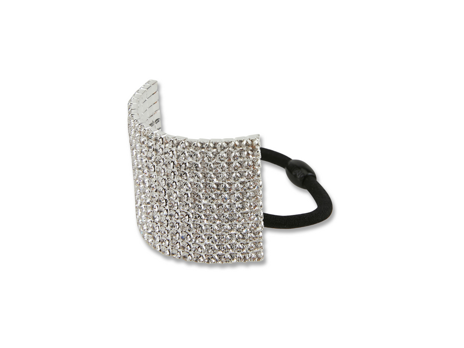Allure Rhinestone Ponytail Holder, Square