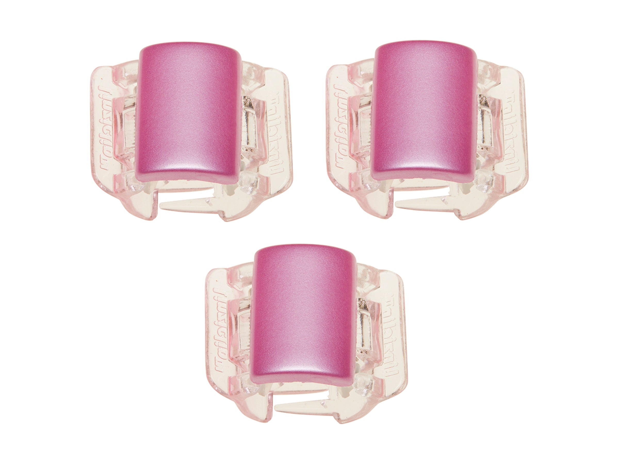 Linziclip Mini 3 Pack - Pearlised Hot Pink