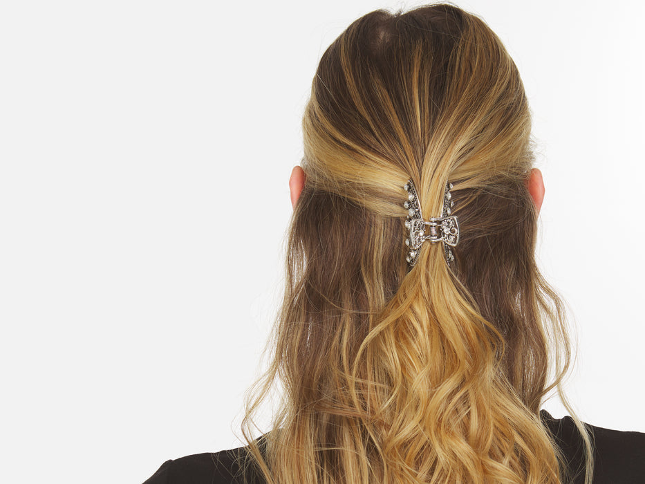 Allure Metal & Rhinestone Medium Jaw Clip
